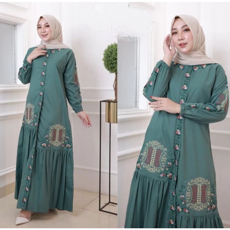 Gamis Jumbo Pintu Aceh / Gamis Bordir Toyobo / Gamis terbaru / Gamis terlaris / Gamis terpopuler