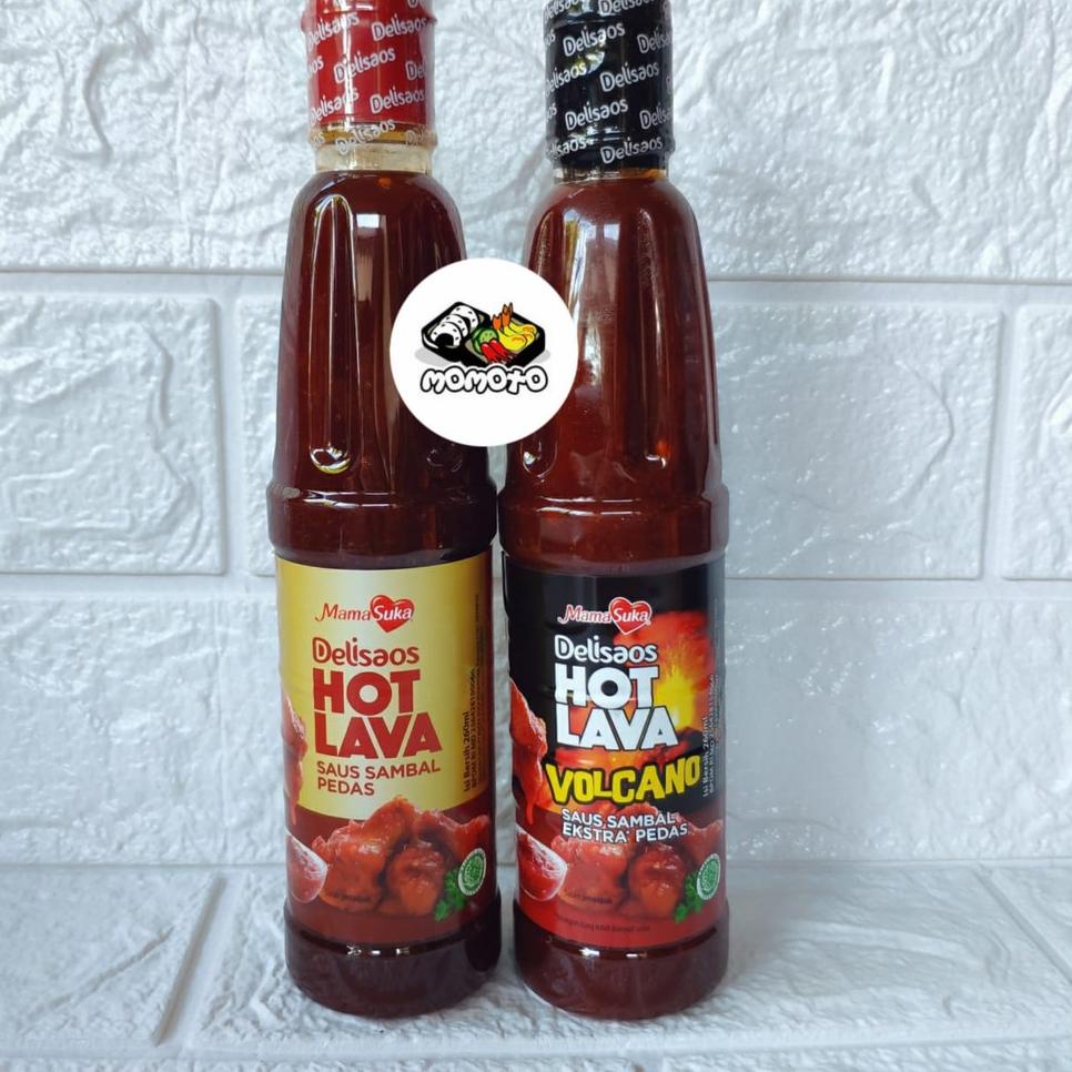 

ㅲ HOT LAVA - VOLCANO Mamasuka Delisaos 260 ml Saus Sambal Pedas HALAL ャ