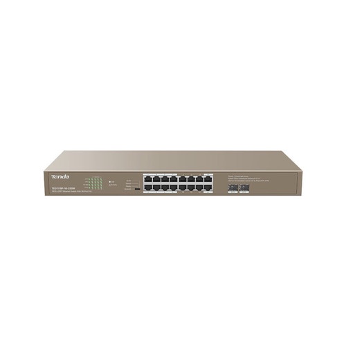 Tenda TEG1118P-16-250W 16GE+2SFP Ethernet Switch With 16-Port PoE N