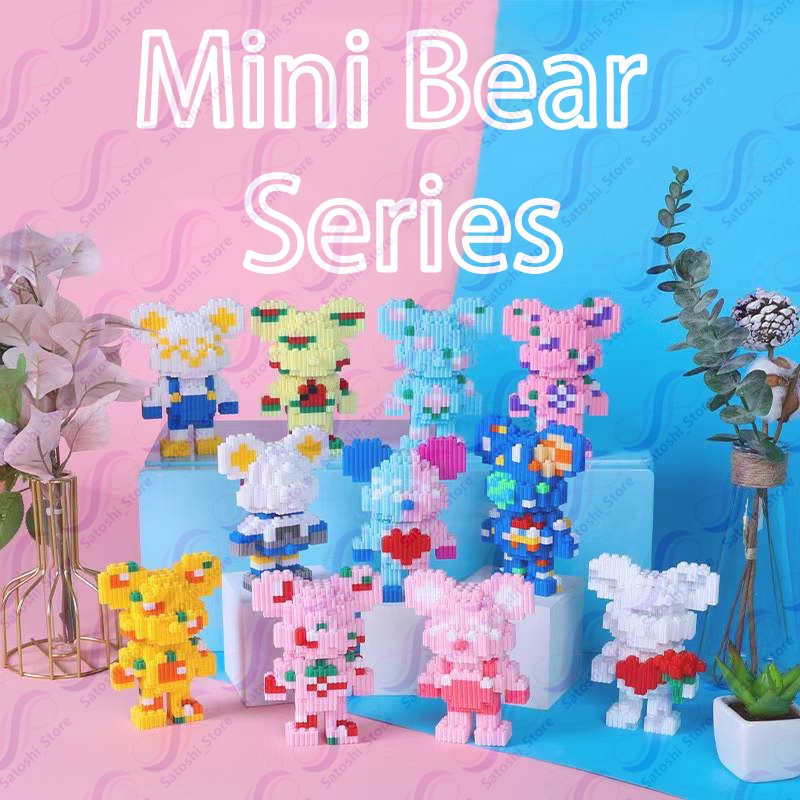 Nano Block susun lego Mini Bear Series 02 | Satoshi_store