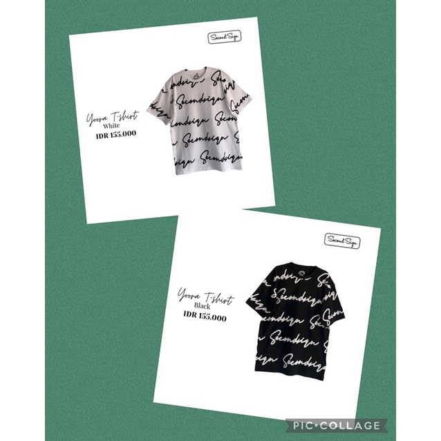 Second Sign Yoora Shirt ; Kaos pendek Second Sign