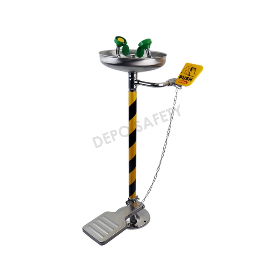 Emergency Eyewash Pedestel Mounted Stainless Steel Leopard 0253