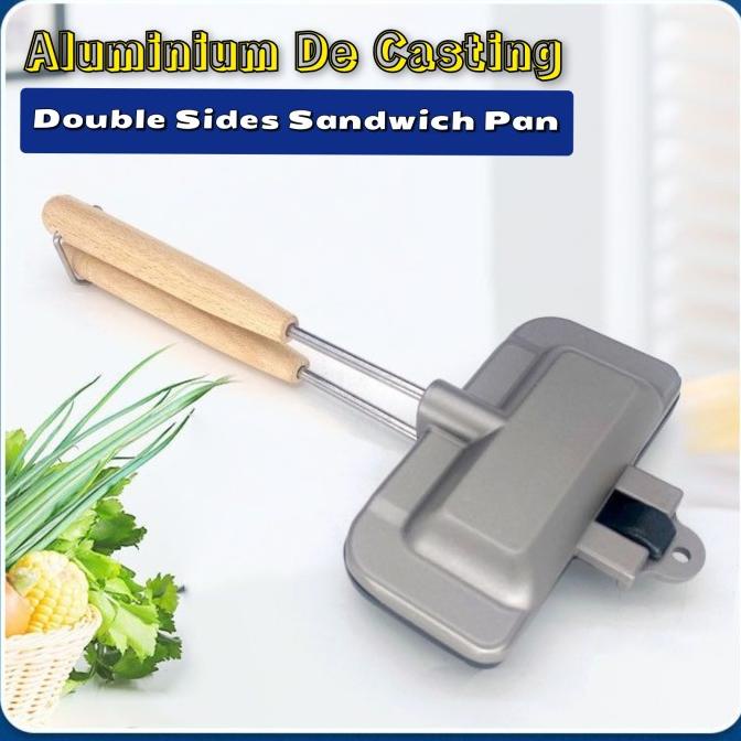 Pan Toaster Panggangan Roti Panggang Bakar Sandwich Maker Grill Pan Stortatan