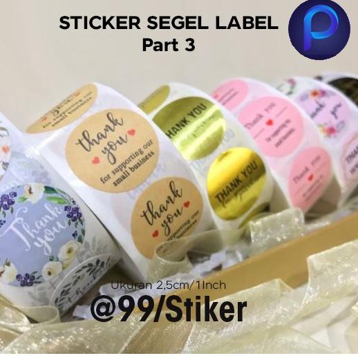 

㍾ (Isi 100Pcs) Sticker Thank You 2,5cm untuk Kue DIY Stiker Lucu Murah Part 3 ₹