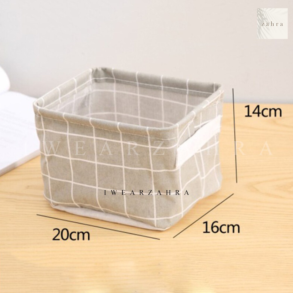 DESKTOP STORAGE BOX - Keranjang Penyimpanan Serbaguna Mini Organizer Buku Make Up Tempat Perlengkapan Rumah Multifungsi