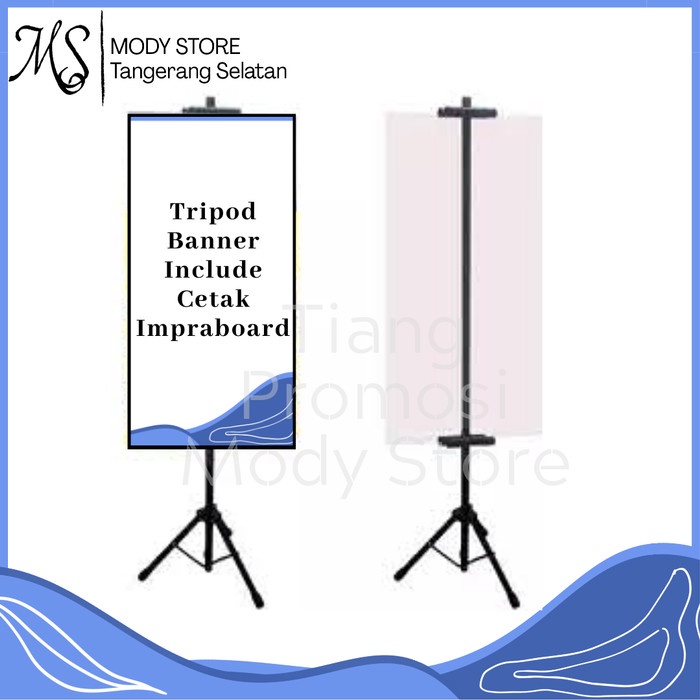 Impr Tripod Banner Include Cetak Impraboard / Tripod Banner / Stand Banner