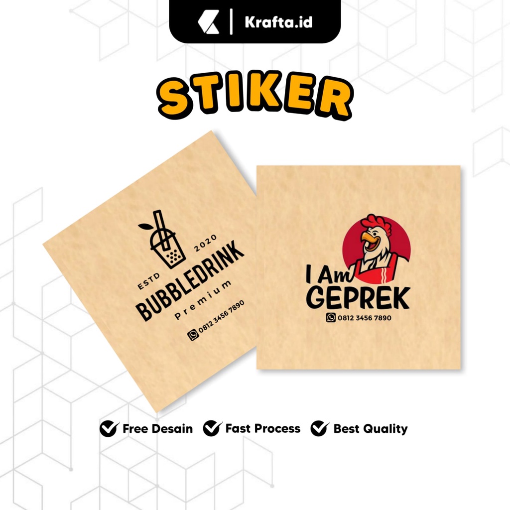 

Stiker Label Makanan,Label Kemasan, Online shop Siap Pakai