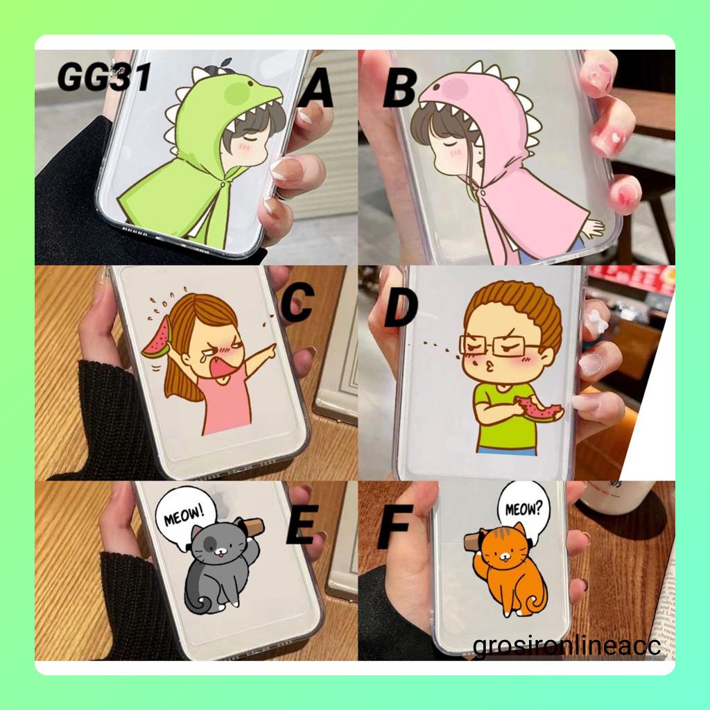 Casing Soft GG31 for Vivo T1 V20 V20se V23 V23e V25 V25e Pro Y02 Y12 Y15 Y16 Y17 Y15s Y20 Y20i Y12s Y21 Y21s Y22 Y22s Y30 Y30i Y33s Y35 Y50 Y55 Y75 Y91c Y91 Y93 Y95 5G