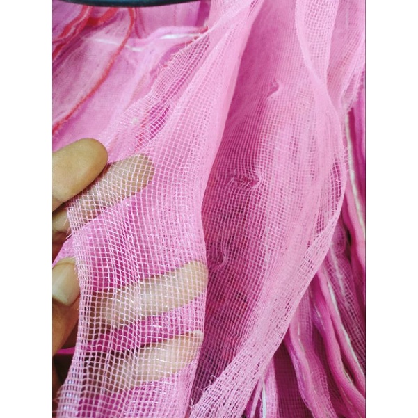 1 ikat Karung Bekas Bawang Putih isi 10 lembar UK 40x80cm brongsong klengkeng pelindung Buah Karung Buah