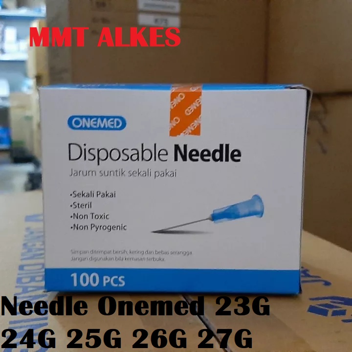 JARUM DISPOSIBLE Needle Onemed 23G 24G 25G 26G 27G 30G