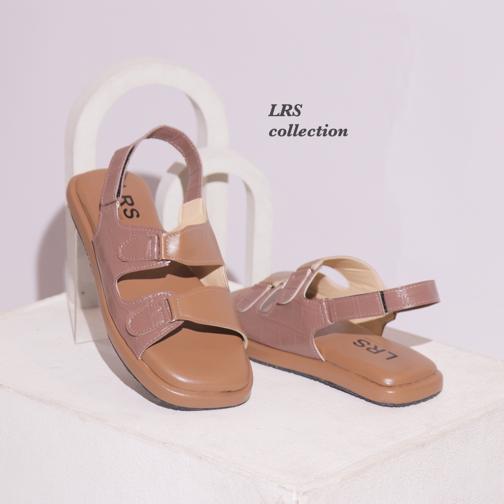 Sandal wanita sepatu sandal Empuk Sendal sepatu Wanita sandal tali belakang Delisha