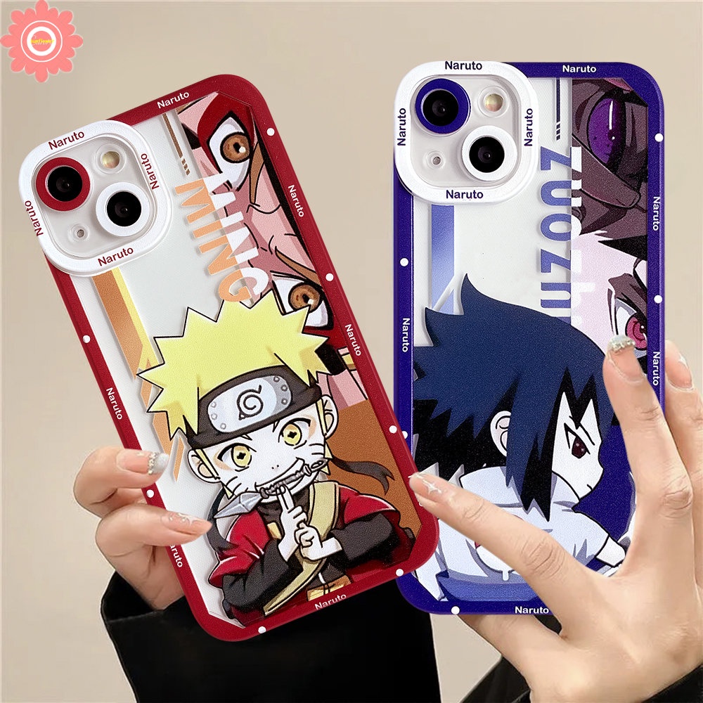 Realme 10 Pro Plus C55 C33 C12 C25s C21Y C25Y C20 C15 C21 C35 C30 C25 8Pro 5i 9 8 6i 8i 5s 9pro Plus 5 9i C31 C3 C11 Trendy Anime Uzumaki Naruto Kartun Uchiha Sasuke Soft Cover