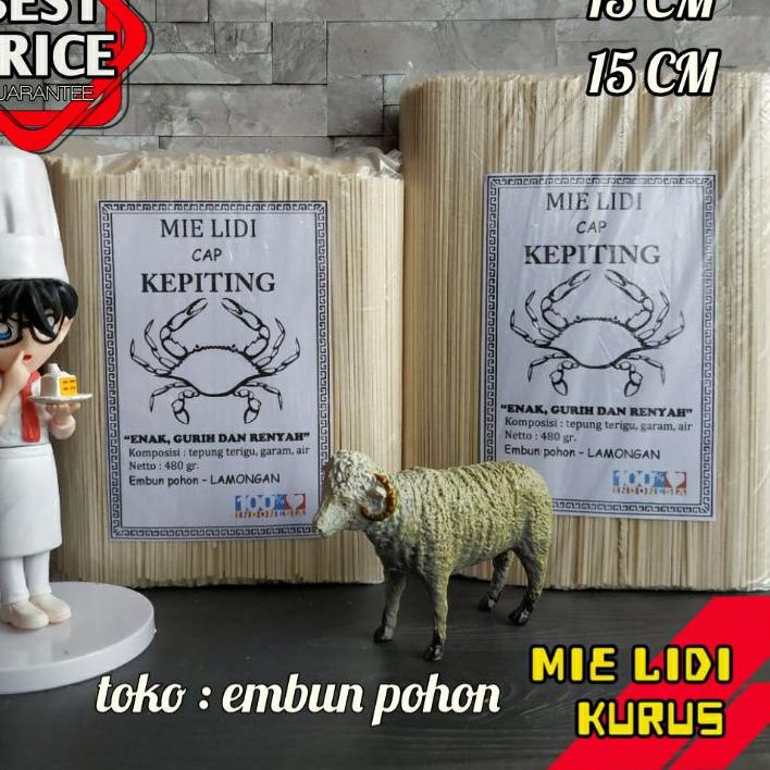 

❆ MIE LIDI MENTAH CAP KEPITING 500 Gr ➔