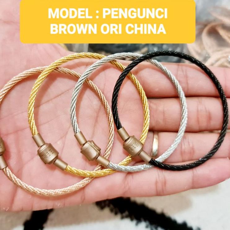 Limited Gelang Pandora Tali Kawat Lilit Premium Collection Waterproof Anti Karat