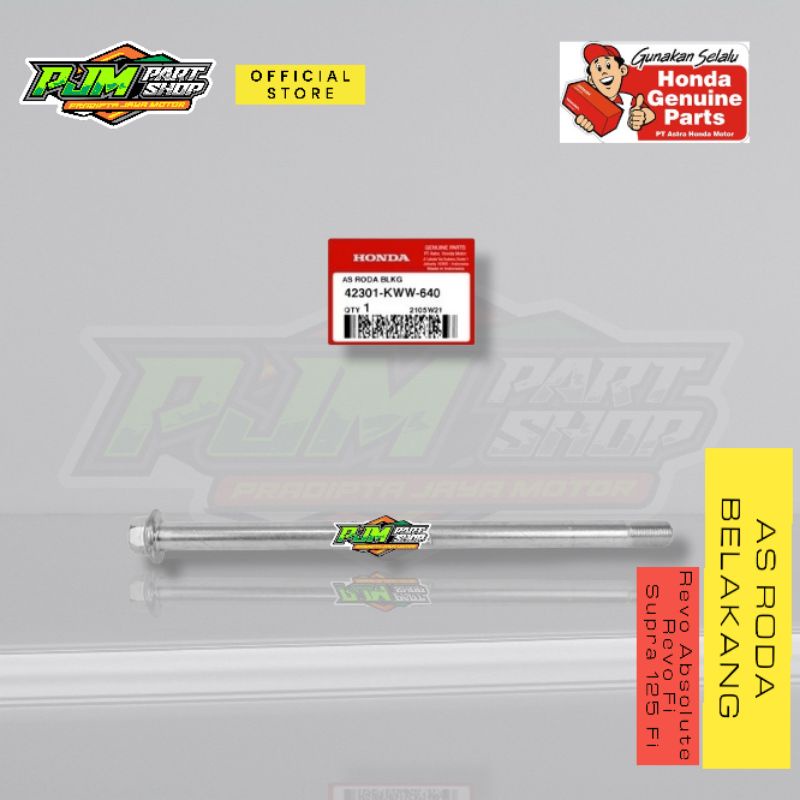 As Roda Belakang KWW REVO ABSOLUTE FI SUPRA 125 FI TIPE JARI-JARI ORI Original AHM - 42301KWW640