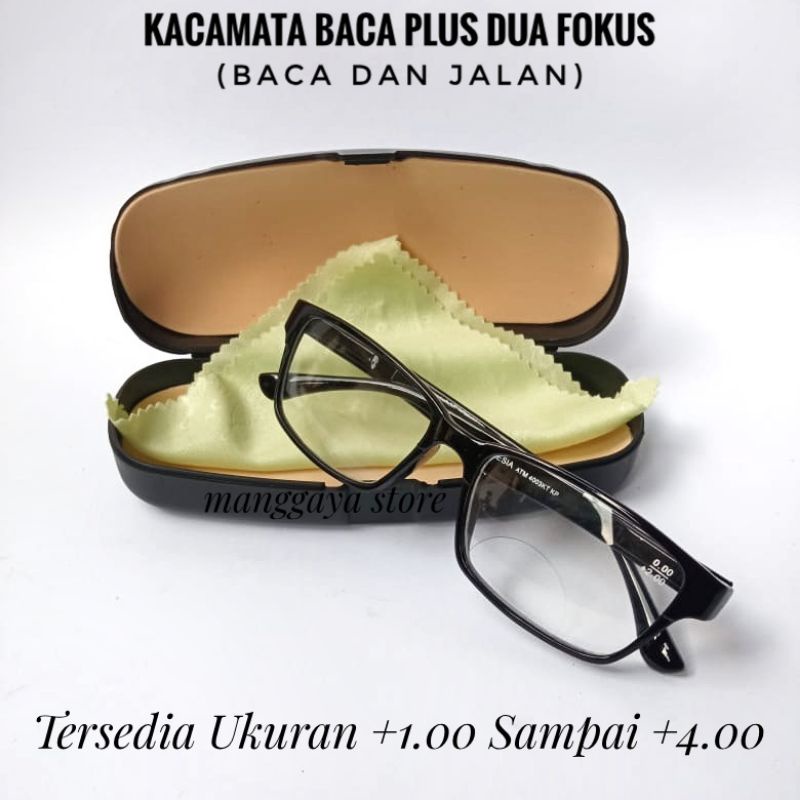 KACAMATA BACA DAN JALAN - KACAMATA PLUS DUA FOKUS - PRIA DAN WANITA - COD BAYAR DITEMPAT
