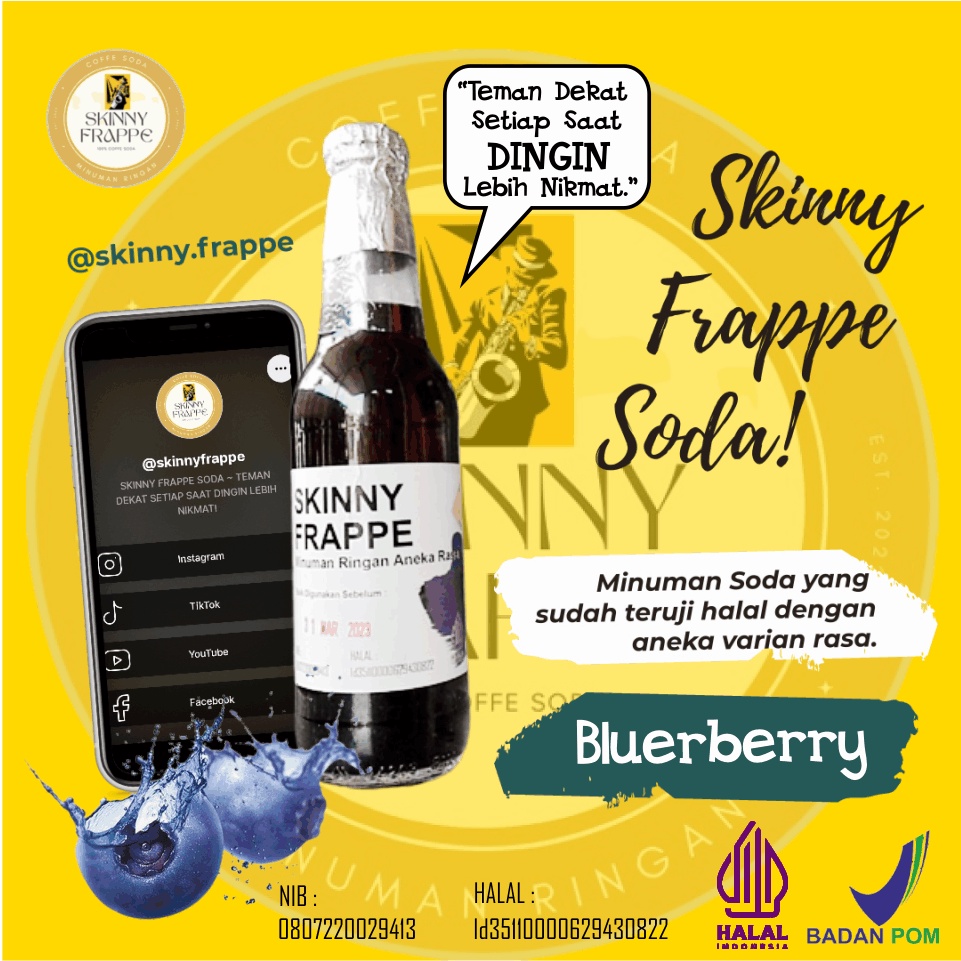 

Skinny Frappe Blueberry Soda