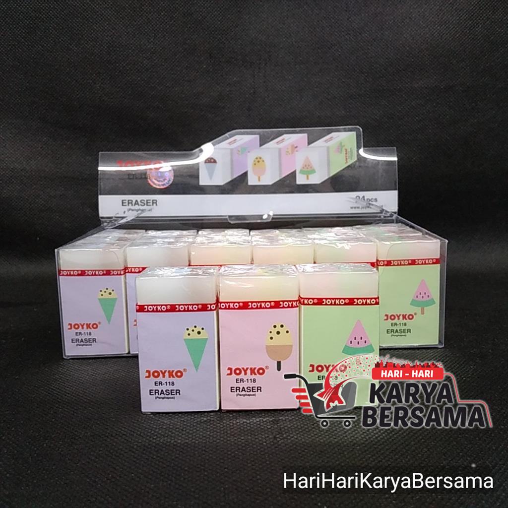 

PENGHAPUS ERASER JOYKO ER-118 1'S WARNA RANDOM