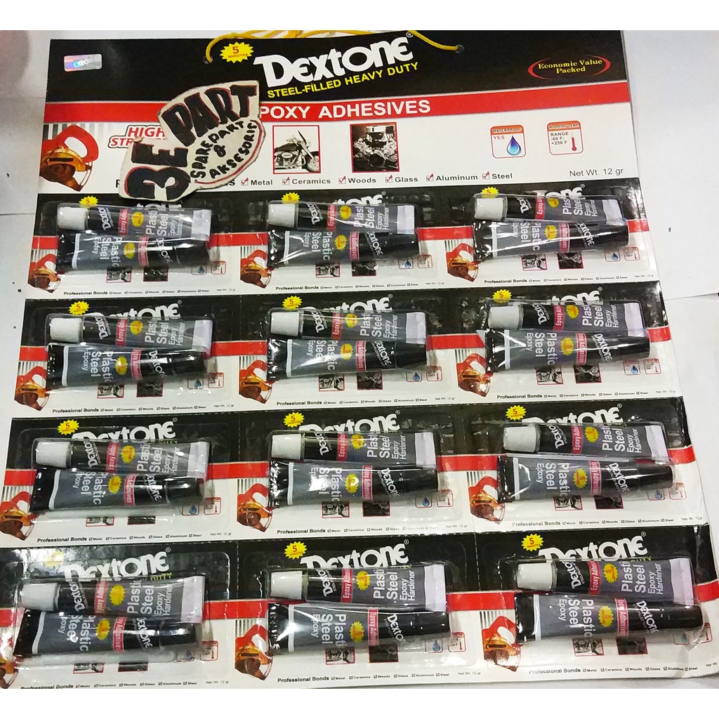 

Lem besi Dextone 5 menit mini 12 gram set