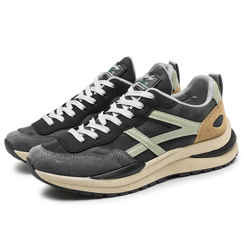 Highland Sepatu Sneakers Pria Kasual Sepatu Tali Cowok Keren Fashionable KSD103