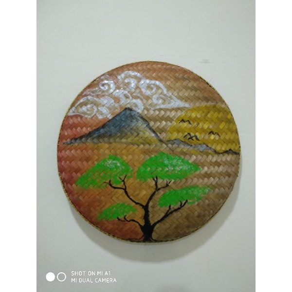 WALLDECOR HIASAN DINDING | TAMPAH BAMBU LUKIS HIASAN DINDING