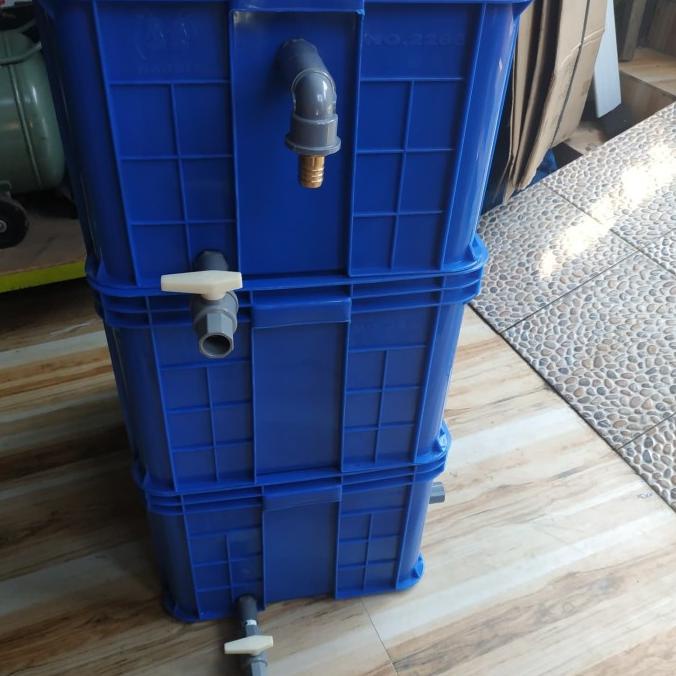 Filter Kolam Jumbo. Filter Koi Besar. Trickle Filter Isi Media. Gojek