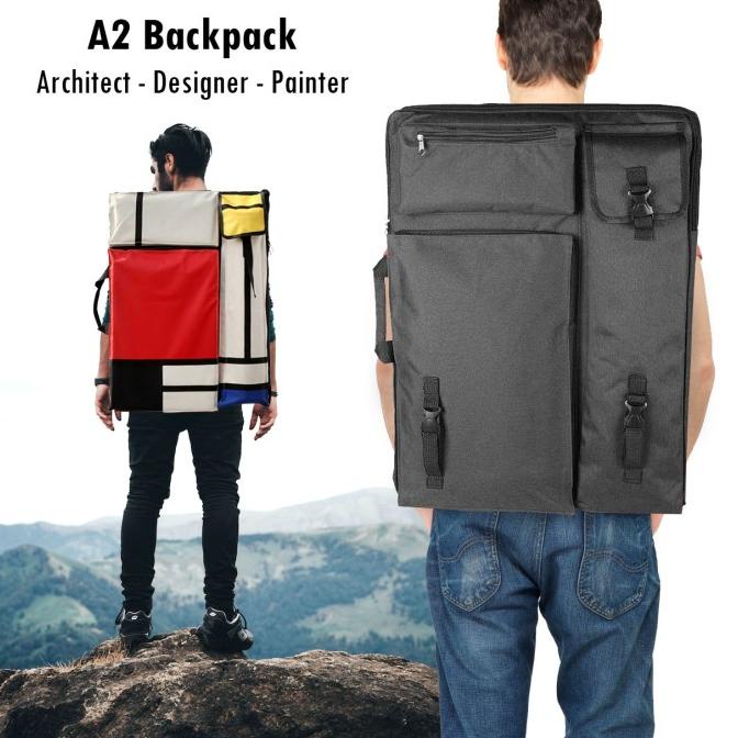 

Tas Arsitek Backpack Ransel Gambar Lukisan A2 A3 Kuas