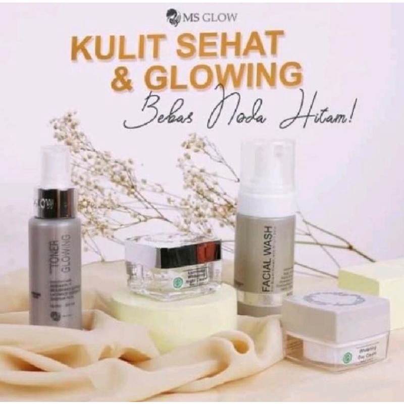 Paket MS GLOW, paket ms glow ori 100%, paket ms glow whitening, paket ms glow acne, paket ms glow ul