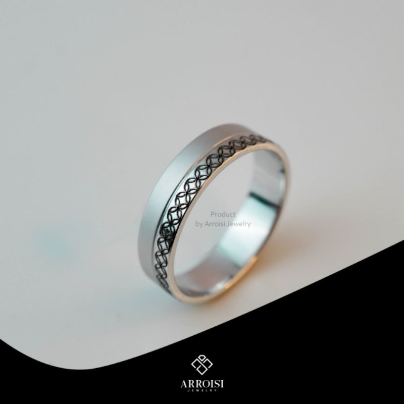 Cincin Nikah Pria Single Palladium 5% Bergaransi Klaten