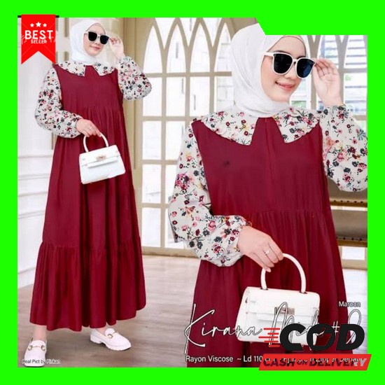 Gamis Jumbo Wanita Remaja Dewasa Import Kekinian Baju Gamis Terbaru2022 Bsju Games Lebaran Terbaru 2