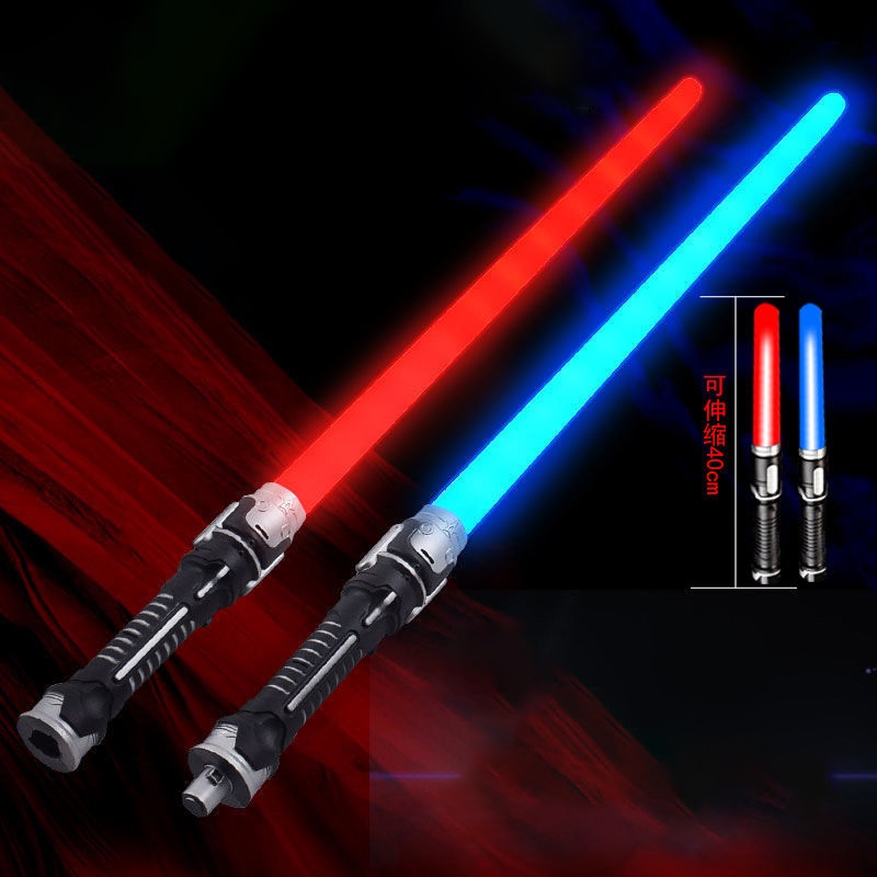 2pcs Pedang Lampu Star Lightsaber Star Wars Anak Cosplay Pedang Starwars Mainan