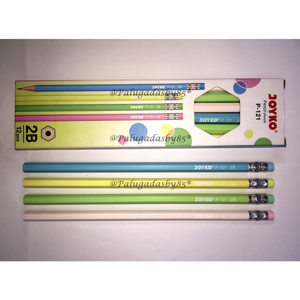 

(1 Pak Isi 12 Pcs) Pensil 2B JOYKO P-121 / Pencil Pensil Joyko P-121 2B / P121 (1 Pak Isi 12 Pcs)