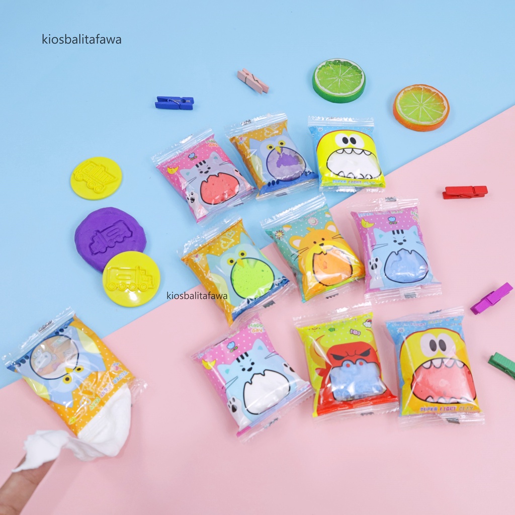 (SATUAN) Mainan Anak Clay Toy / Polymer Clay Play Doh Kreasi Anak Laki Perempuan Slime Lilin Plastisin Babycinnamon