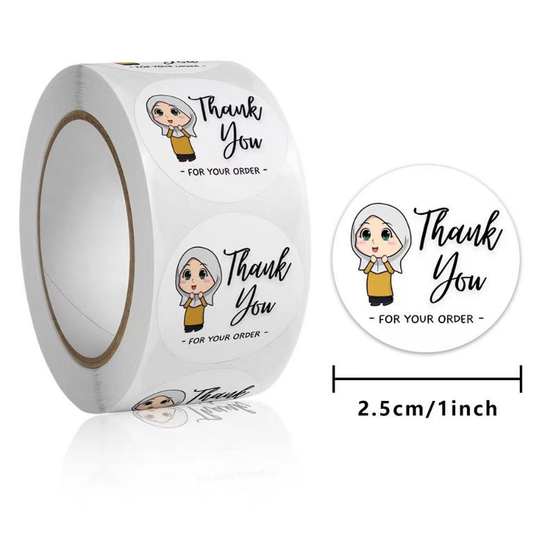 

Stiker Label Thank you Limited Edition Custom 100pcs/50pcs tempel tanpa potong