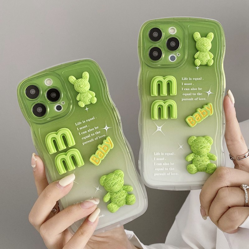 Casing Case hp OPPO A7 A5S A12 A11K A5 A9 A53 A33 A15S A35 A52 A92 A1K A3S A16 A54 A77S A83 F11 F9 Pro A74 A95 A96 A36 A76 A52 A92 A31 A57 A39 F1S Relame C1 C2 5S 5i 9i C11 C20 C21Y C15 C12 C25Y Reno 4F 5F 6 7Z 8 Casing hp Green Bear Bunny