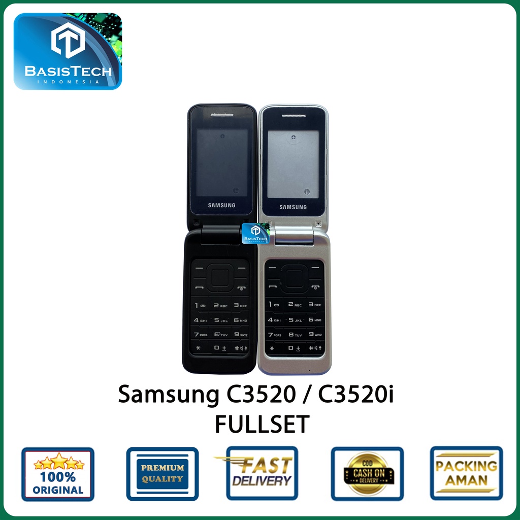 HOUSING CASING SAMSUNG C3520 C3520i FULLSET - BASISTECH ORIGINAL QUALITY