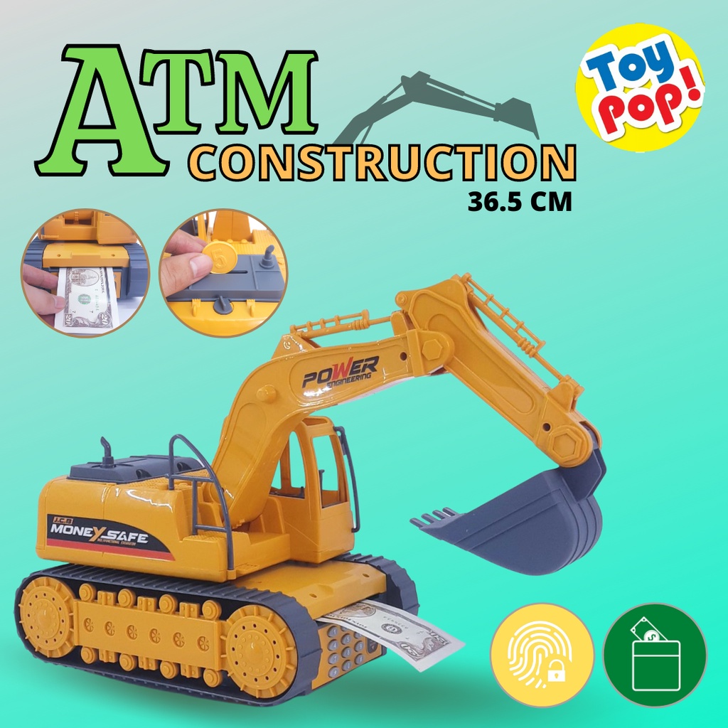 Mainan Edukasi ATM Excavator Construcktion