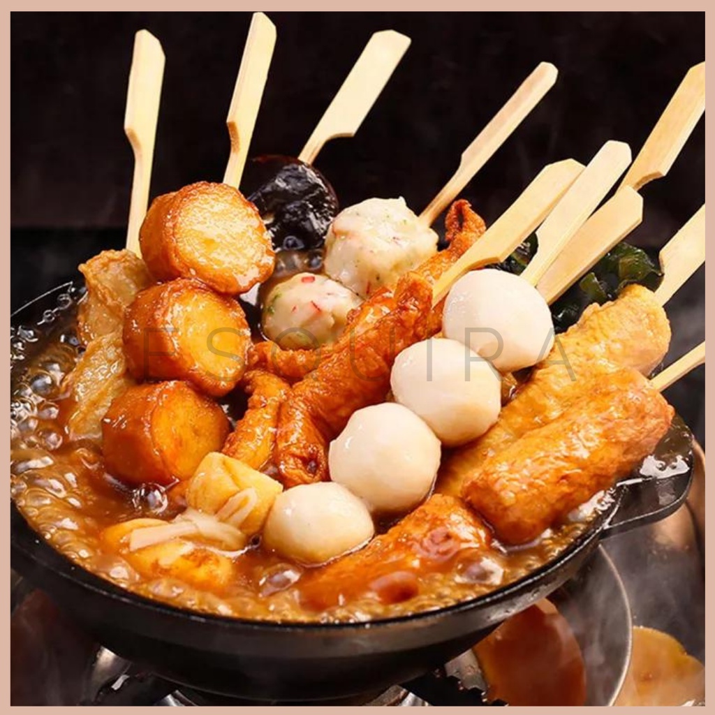 Disposable Bamboo Skewers / Tusuk Sate Jepang 18 Cm / 100 Pcs / WS0418