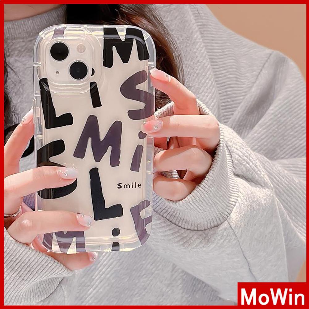 For iPhone 14 Pro Max iPhone Case Clear Case TPU Soft Case Airbag Reinforced Shockproof Simple Letters Compatible with iPhone 13 Pro Max iPhone 12 Pro Max 11 7Plus 8Plus 6Plus XR