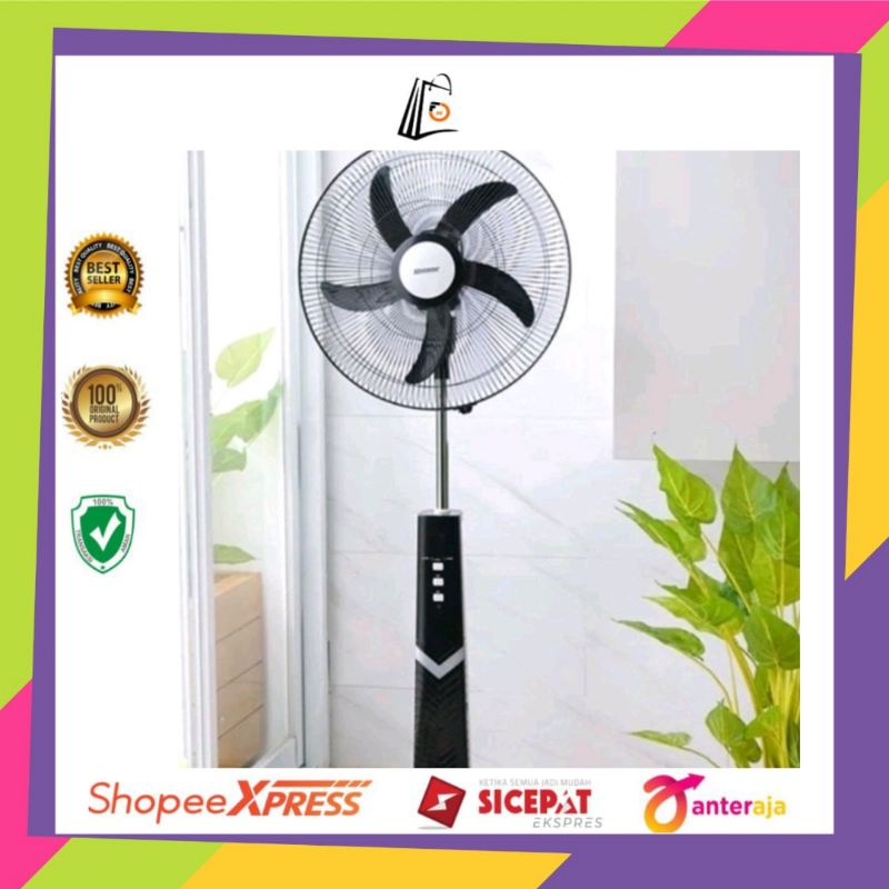 Krisbow Kipas Angin Lantai Recheargeable 45 Cm/Kipas Angin/Kipas/Kipas Rumah