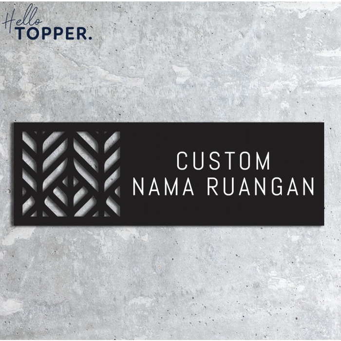 

CUSTOM NAMA RUANGAN SIGNAGE AKRILIK SIGN BOARD ACRYLIC PAPAN AKRILIK