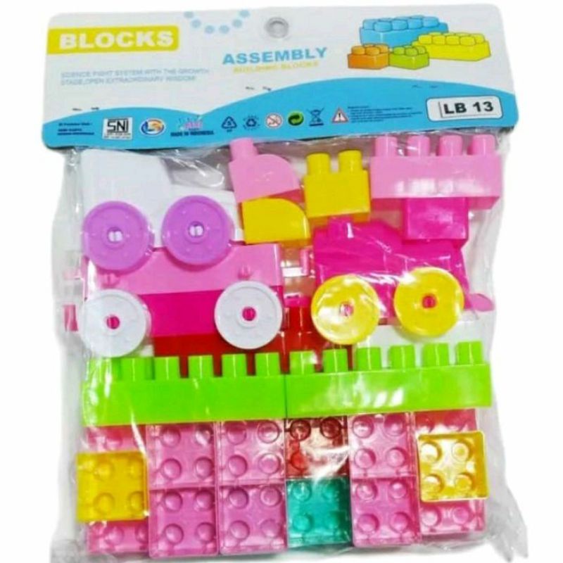 LB-13 Lego Block Susun Warna Warni Besar Mainan Edukasi Lego