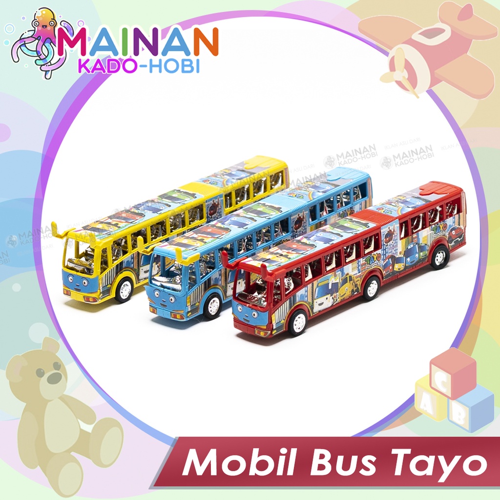 MAINAN ANAK MINIATUR DIECAST CAR MOBIL BUS TAYO