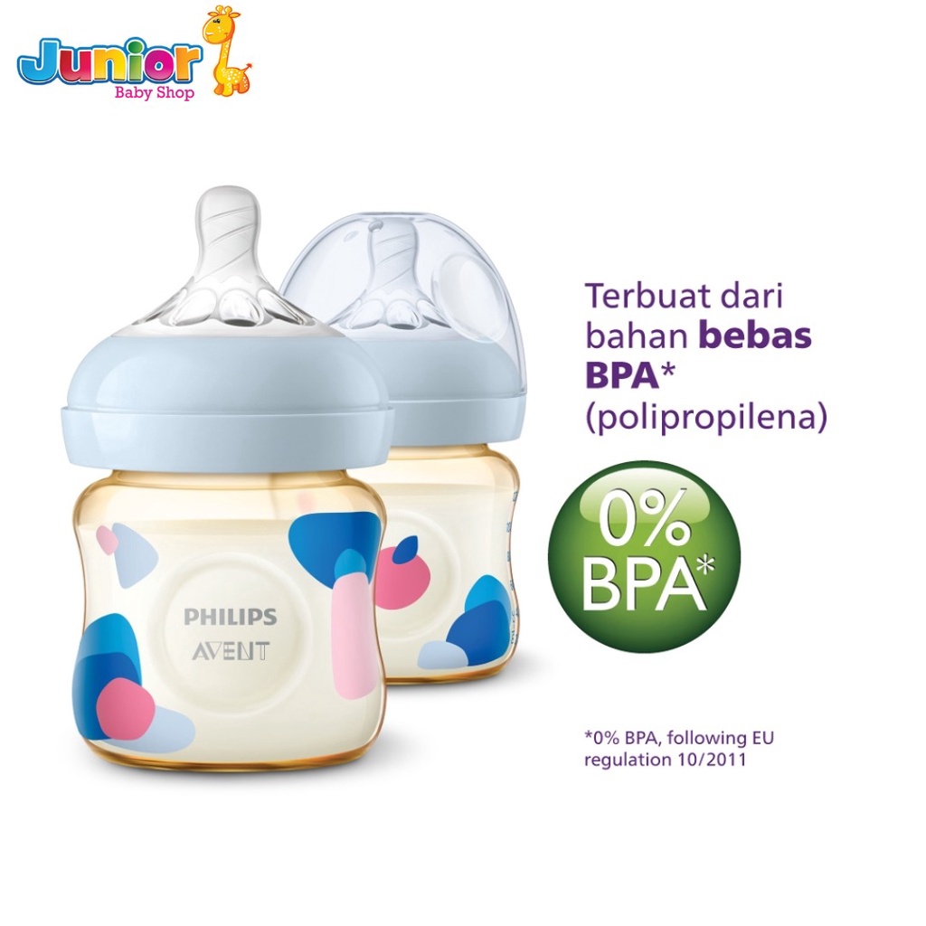 Philips Avent Natural PPSU Twin Bottle 0M+ 125ml