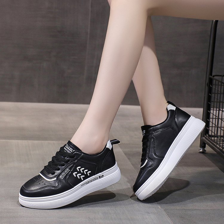 COD POS 174 Sepatu Sneakers Casual Full Black Wanita Import Premium