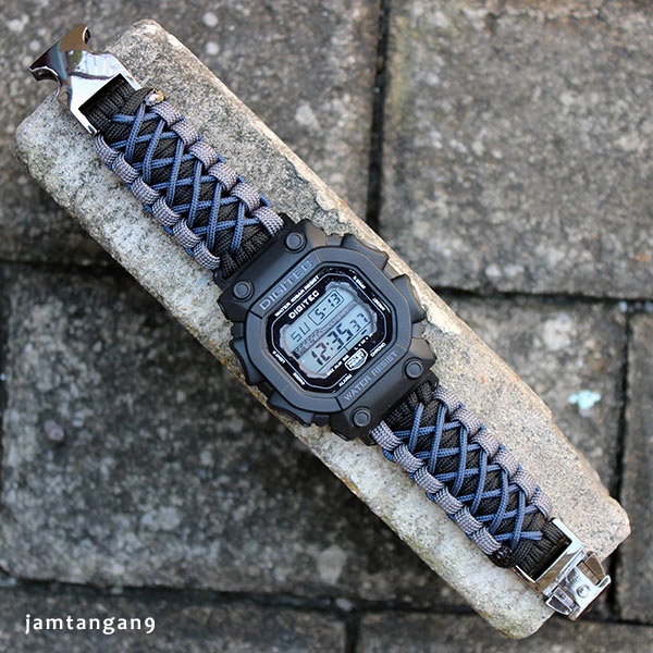 Custom Tali Strap Jam Tangan Paracord untuk G-Shock tipe GX-56, GW9400, GG1000, GWG1000