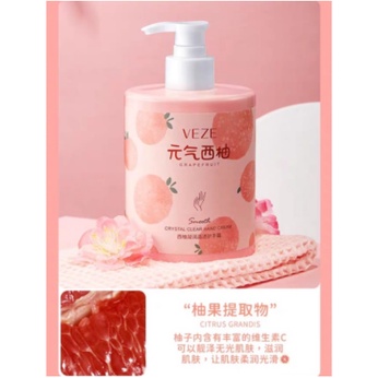 Veze Smooth Kristal Clear Hand Cream Peachtime Grapefruit HK