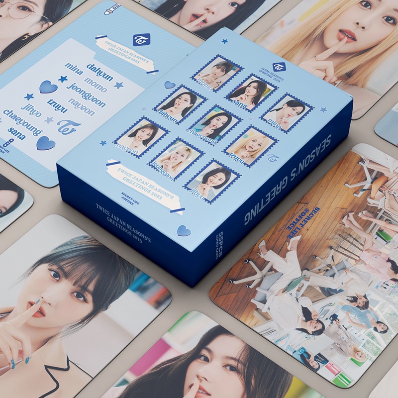 Kpop 55pcs TWICE Photo Card Album Ucapan Musim2023Kartu Ucapan Lomo Card Postcard In Stock New Arrival LY