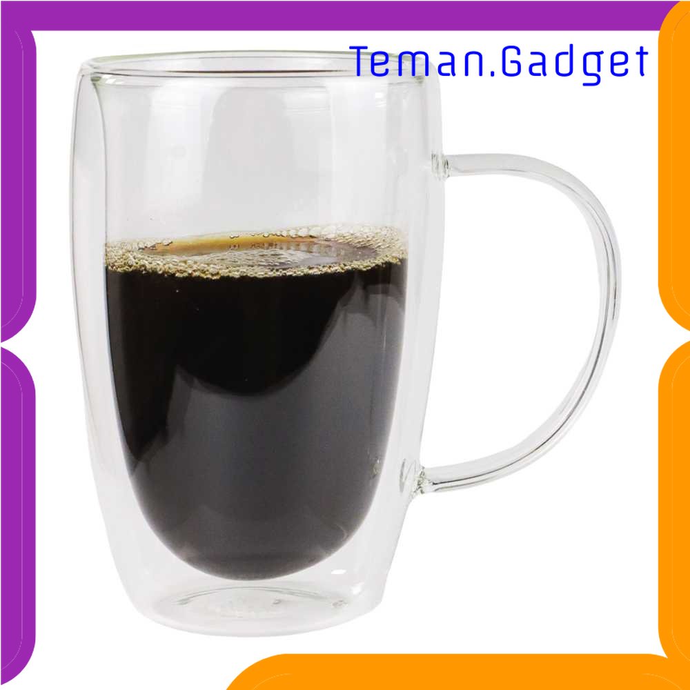 TG - DPR One Two Cups Cangkir Kopi Anti Panas Double-Wall Round with Handle