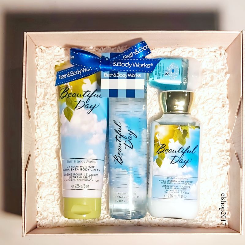 BBW BEAUTIFUL DAY GIFT SET PAKET BATH &amp; BODY WORKS